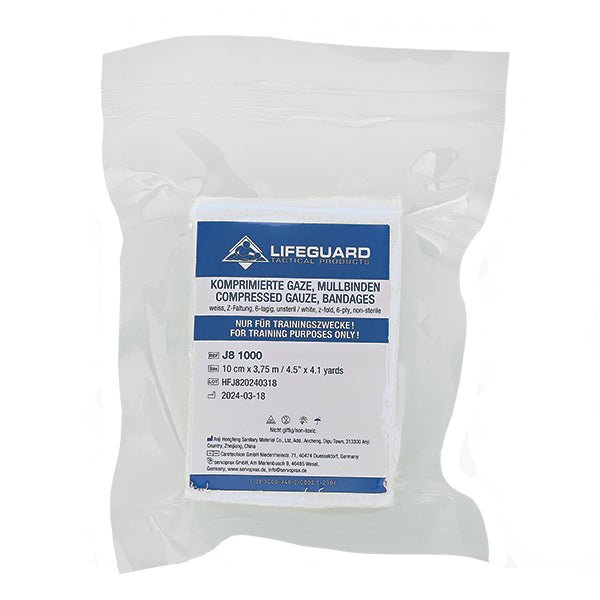 Komprimierte Gaze, Mullbinden, unsteril - Lifeguard Tactical Products